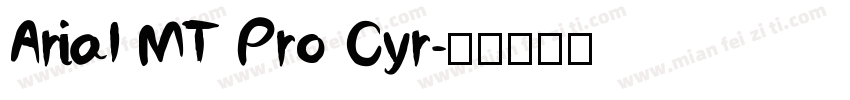 Arial MT Pro Cyr字体转换